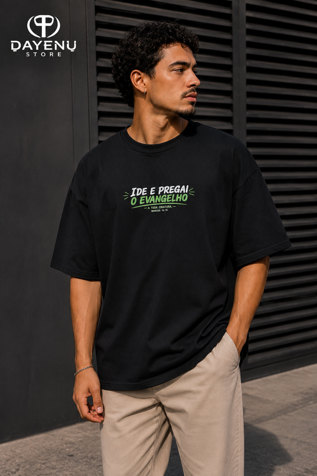 Camiseta Oversized - Ide e Pregai o Evangelho - Imagem 7