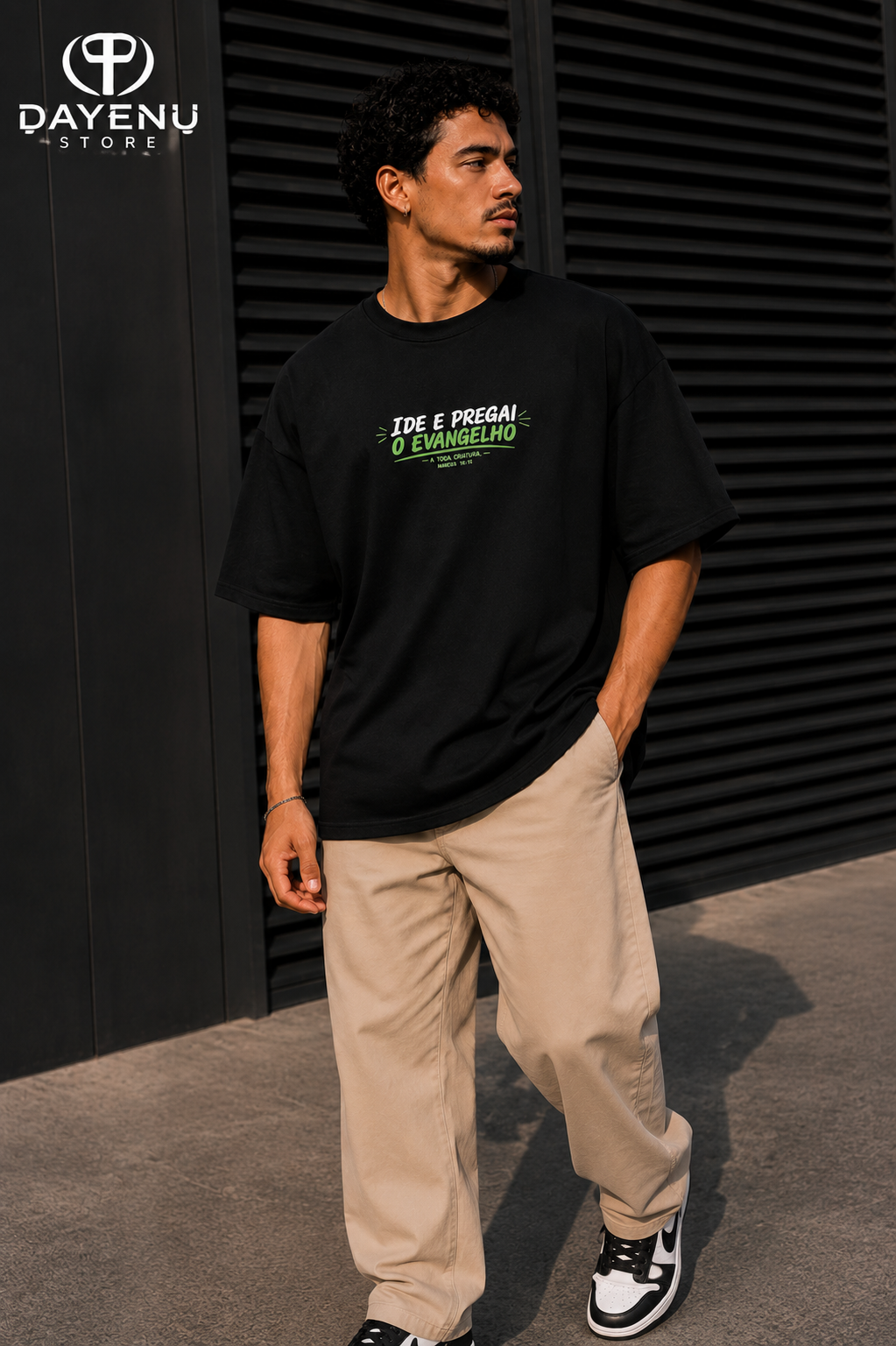 Camiseta Oversized - Ide e Pregai o Evangelho - Imagem 5
