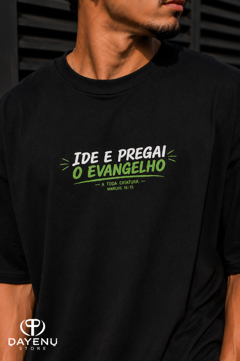 Camiseta Oversized - Ide e Pregai o Evangelho - Imagem 2