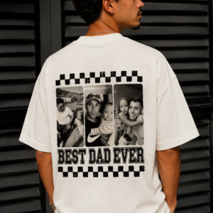 Camiseta Oversized Personalizada para Pai com Fotos