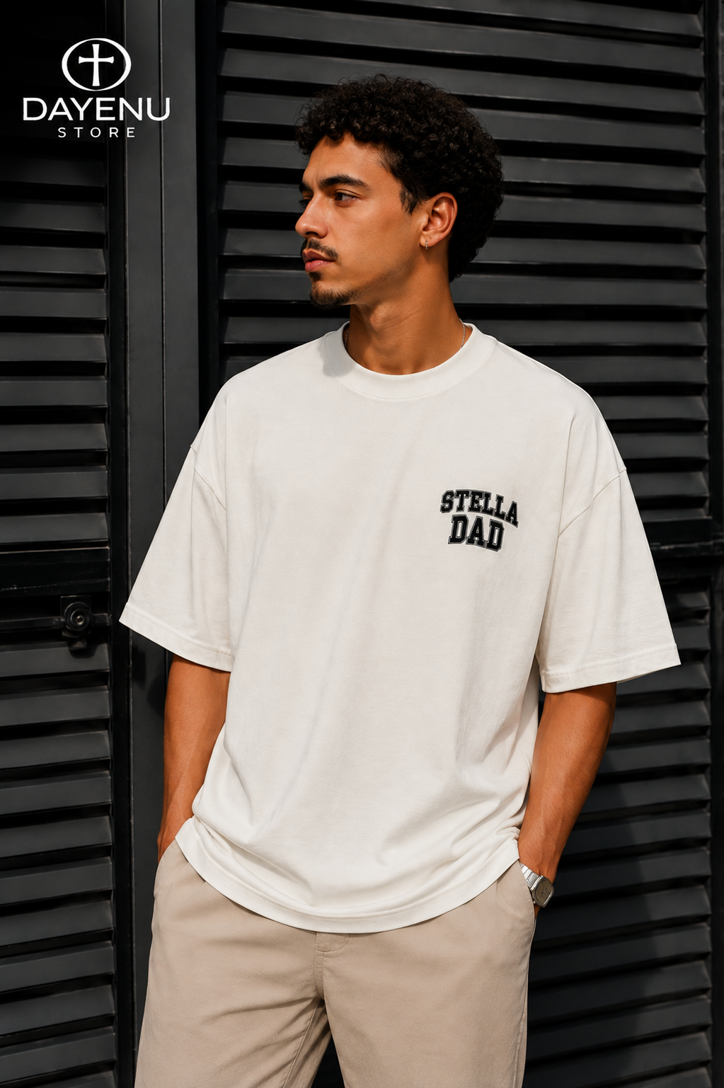 Camiseta Oversized Personalizada para Pai com Fotos - Imagem 4
