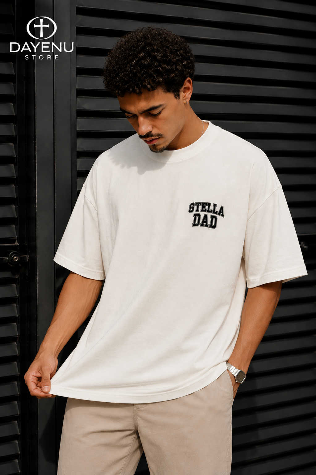 Camiseta Oversized Personalizada para Pai com Fotos - Imagem 3
