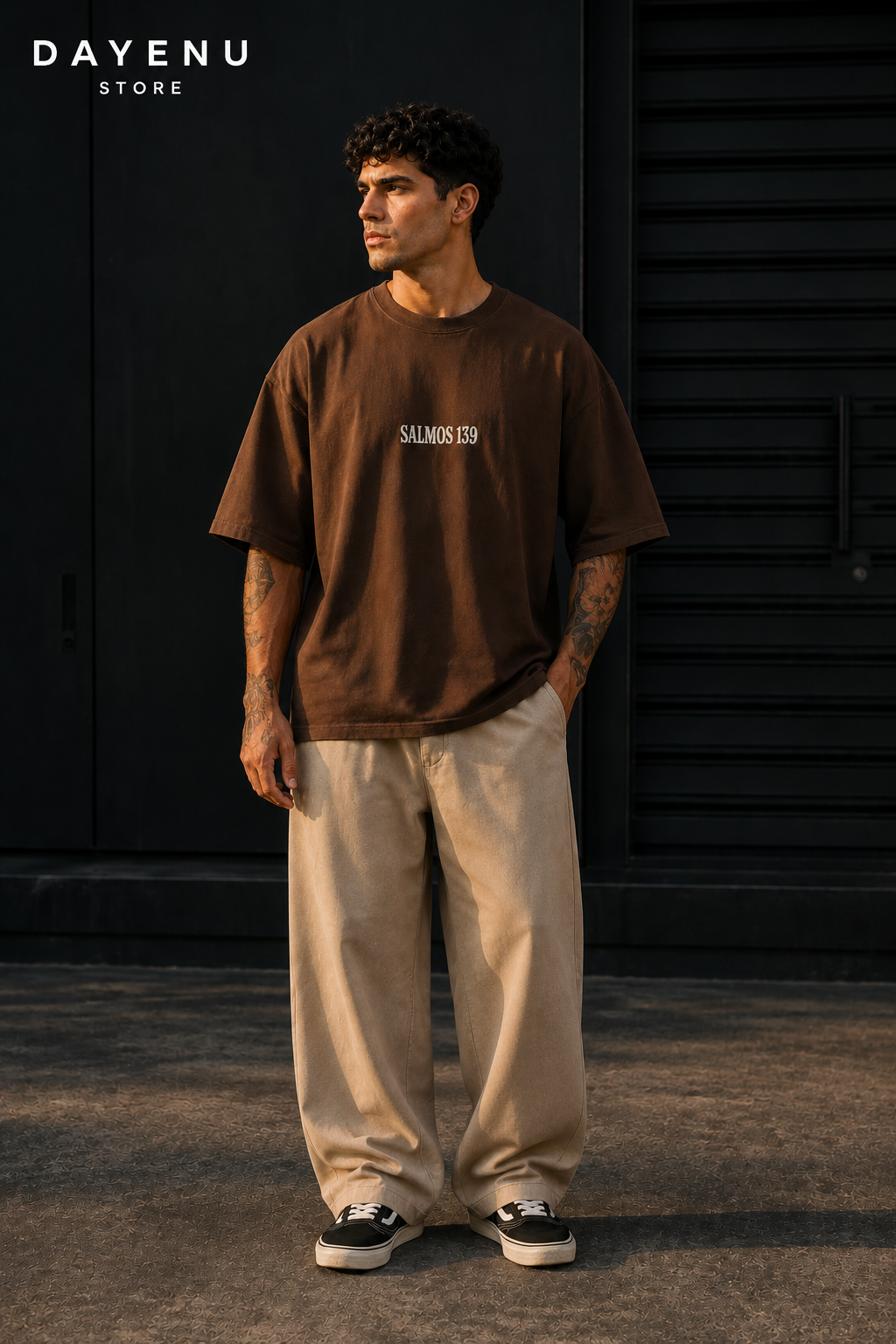 Camiseta Oversized Masculina Cristã - Salmos 139 – Tu Me Sondas e Me Conheces - Imagem 6