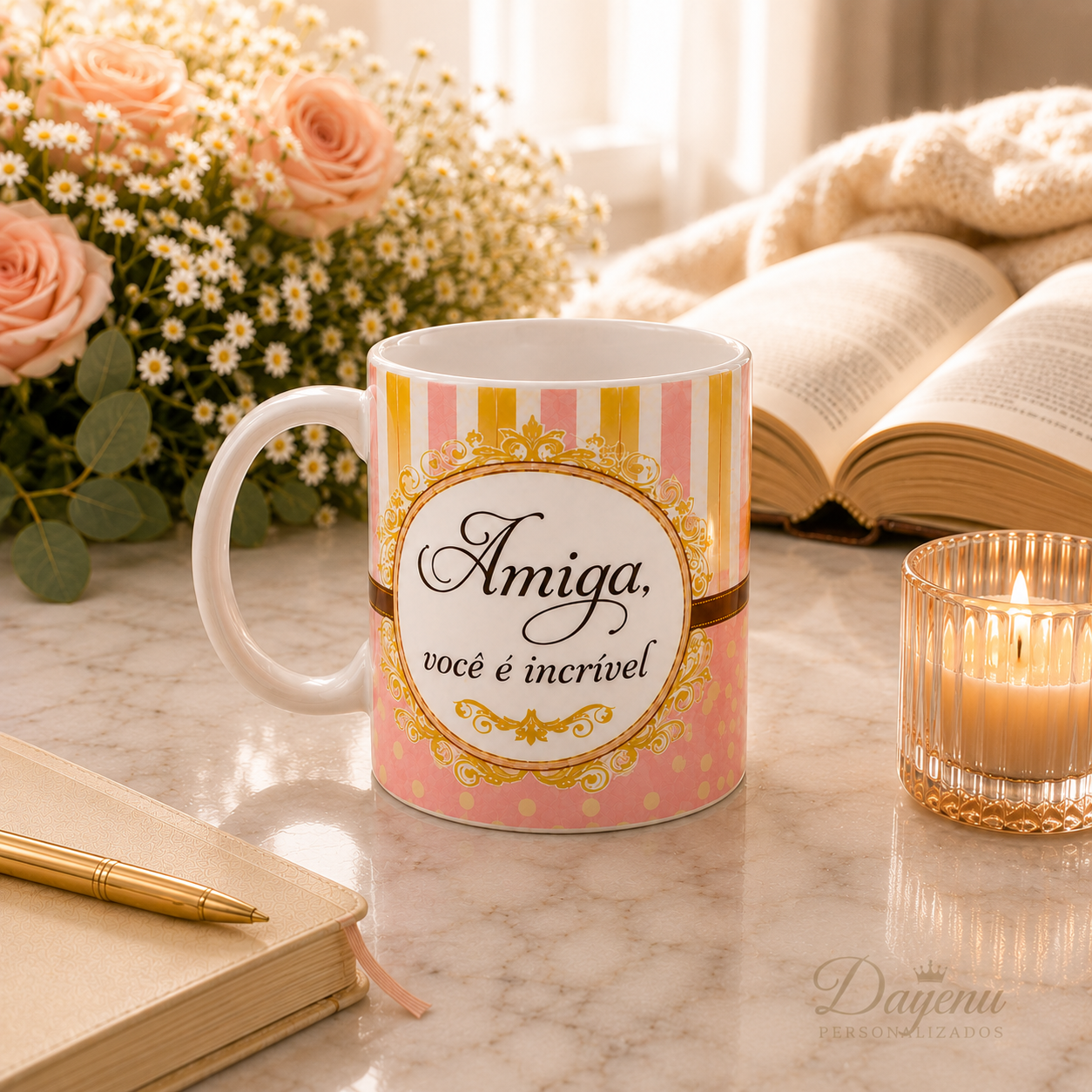 Caneca para Amiga 325ml em Porcelana | Presente Especial de Amizade - Imagem 6