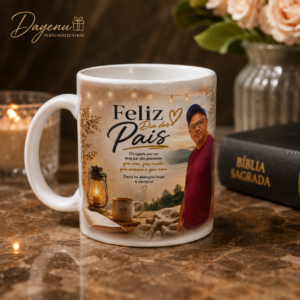 Caneca Personalizada com Foto para Pai 325ml Porcelana