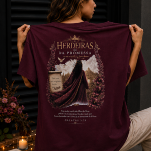 Camiseta Cristã Herdeiras da Promessa oversized