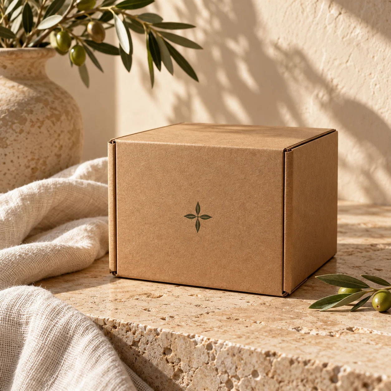 Caixa de envio em papel kraft